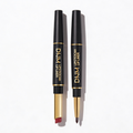 Karnz | 2-i-1 Dubbel Läppstift & Konturstift | Matt Textur & Långvarig Finish | Högt Pigmenterad & Vattenfast | 12 Färgvarianter för Precision-Makeup