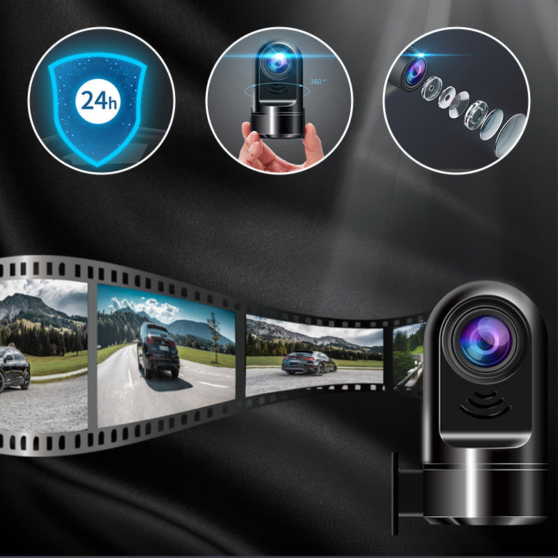 1080P HD Mini ADAS Dashcam med 360° vridfunktion