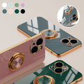 Platt iPhone-fodral med ring | Karnz