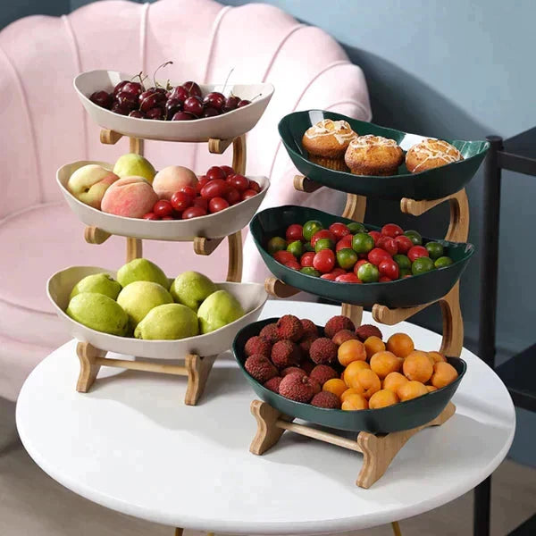 FruitStack | Kreativ fruktskål med 3 nivåer