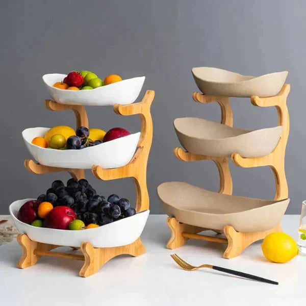 FruitStack | Kreativ fruktskål med 3 nivåer