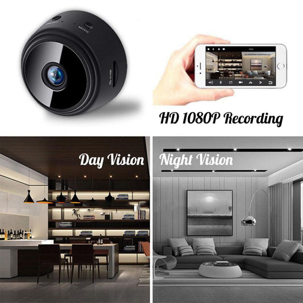 A9 Minikamera 1080p HD-Kamera Nattversion Kamera