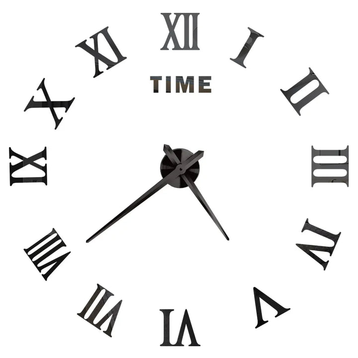 Stort väggur DIY 3D Självhäftande spegelakryl väggur för kök, matsal, vardagsrum Kreativ heminredning | Karnz