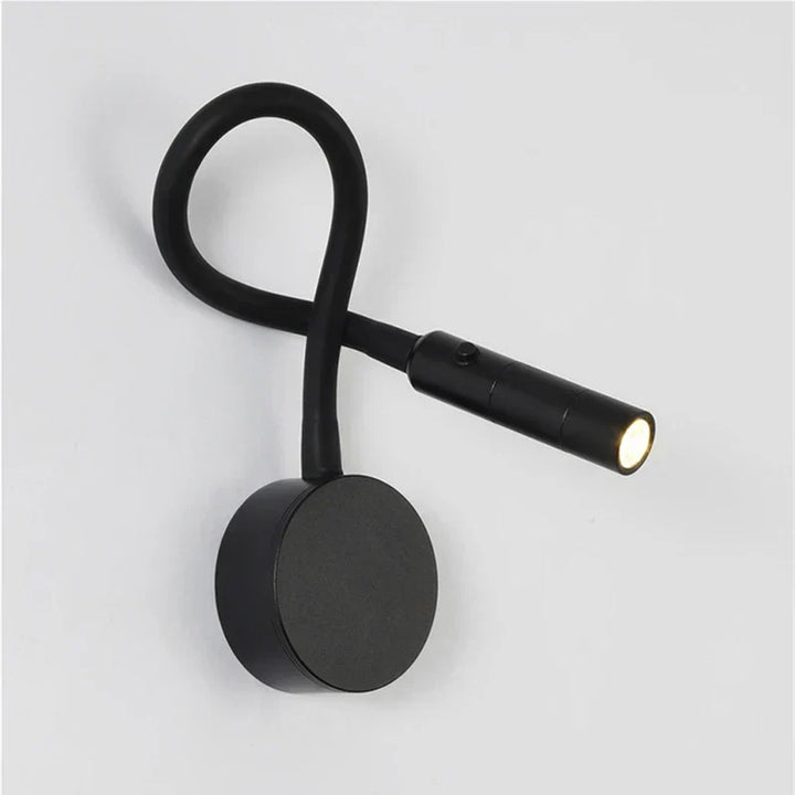 Karnz | Modern flexibel LED-läsvägglampa med strömbrytare för sovrum och studier - 1W/3W