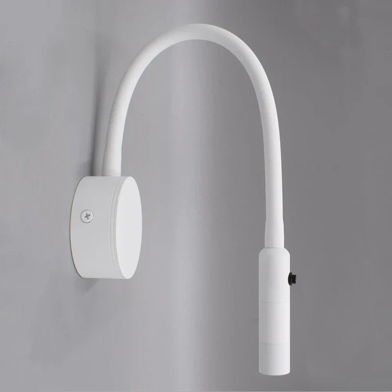 Karnz | Modern flexibel LED-läsvägglampa med strömbrytare för sovrum och studier - 1W/3W