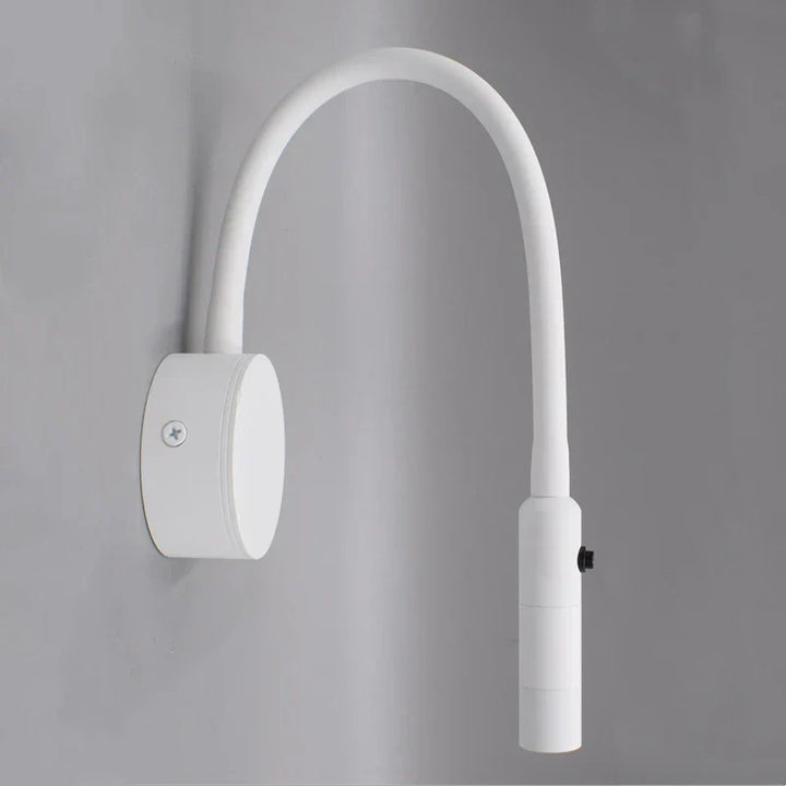 Karnz | Modern flexibel LED-läsvägglampa med strömbrytare för sovrum och studier - 1W/3W