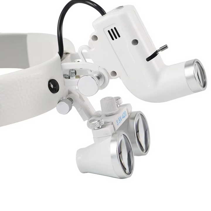 Sandsberg | ProVision LED-Huvudlampa | 5W ljus med 3,5X förstoring | Vit