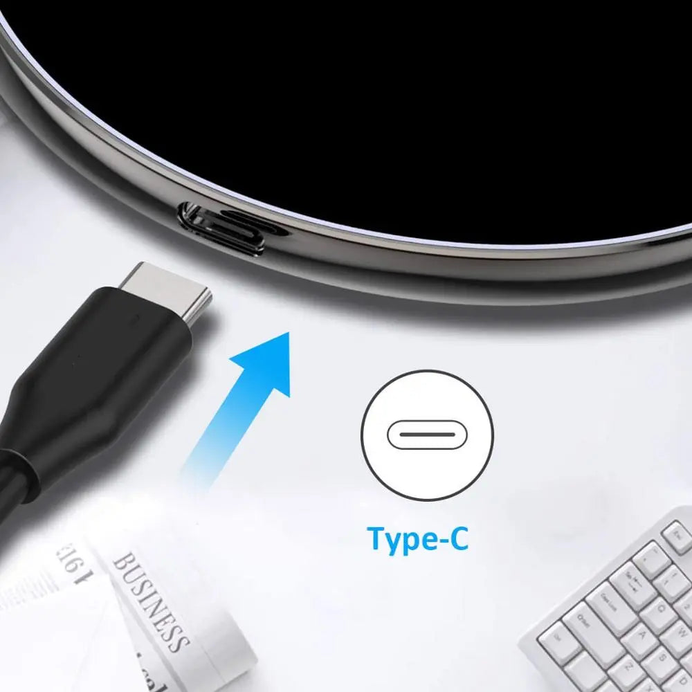 Karnz | 30W Snabbt Trådlöst Laddningspad | Premium USB C Laddkabel MagSafe Laddare för Apple iPhone, Samsung &amp; Android - Snabbt Trådlöst Laddningspad