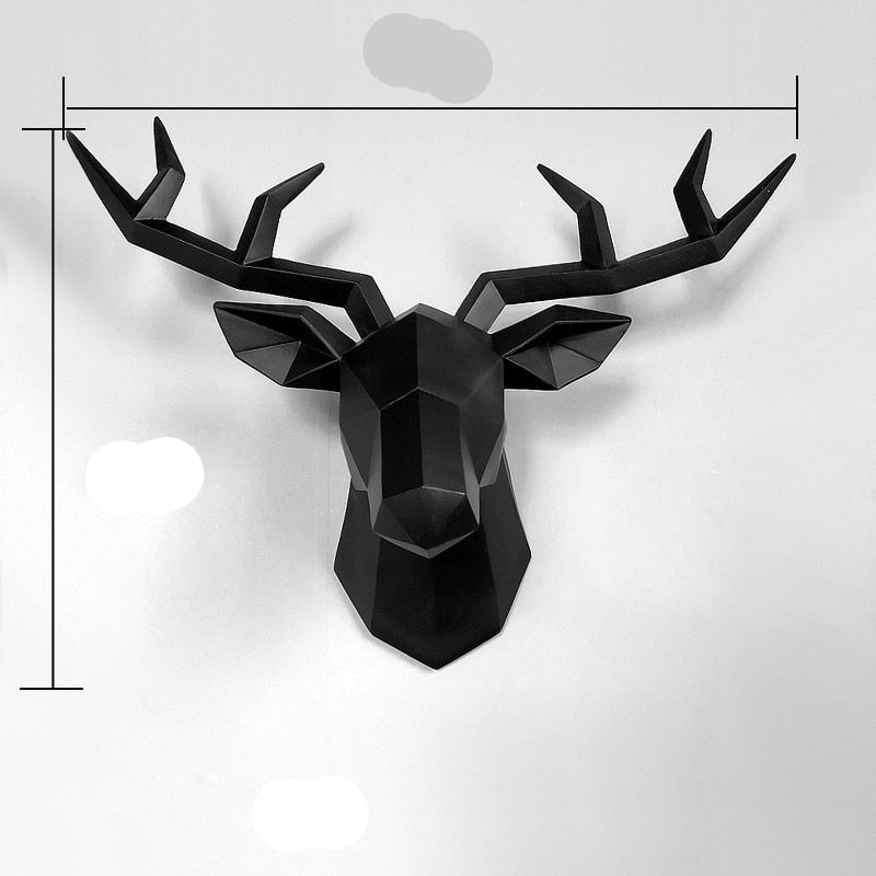 3D-Hjortfigur i modern design och unik form