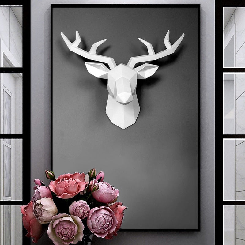3D-Hjortfigur i modern design och unik form