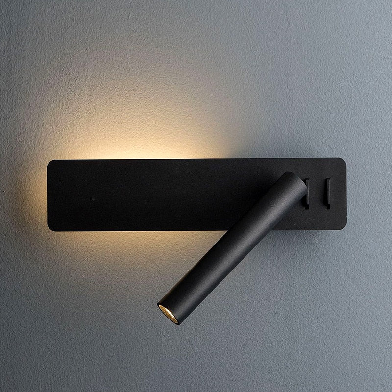 Sandsberg | LED-Läslampa för väggen | Svängbar arm, Varmt läsljus