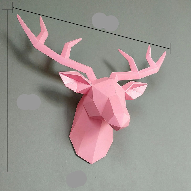 3D-Hjortfigur i modern design och unik form