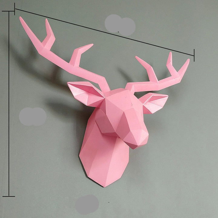 3D-Hjortfigur i modern design och unik form