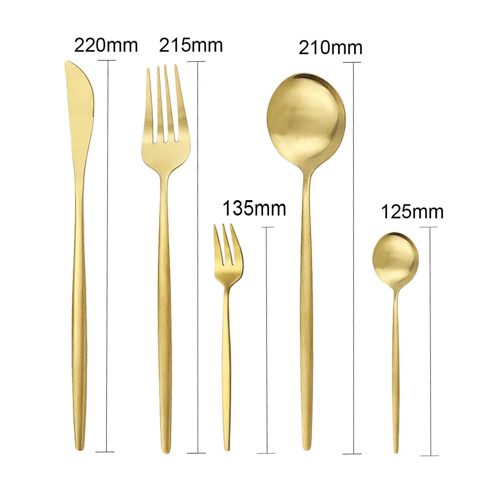 Högkvalitativt rostfritt bestickset för 6 personer - Elegant bestickkollektion