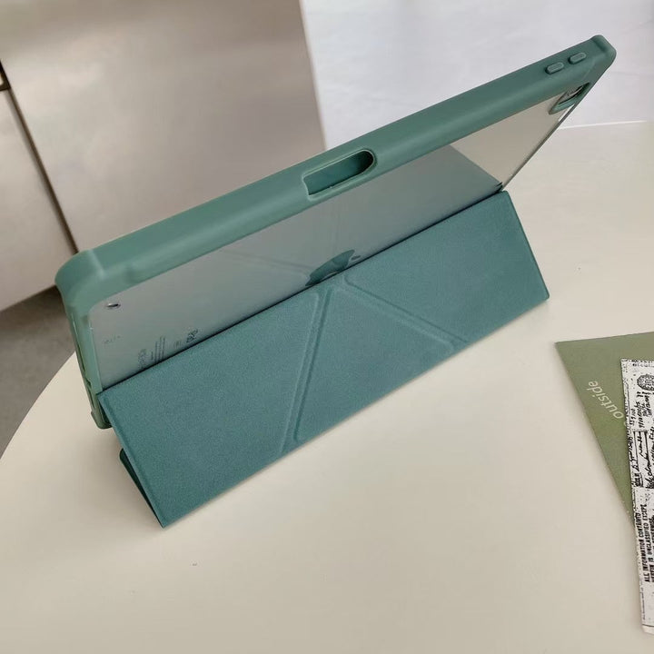 Origami Fällbart iPad-fodral – Slim Magnetiskt Smart Case