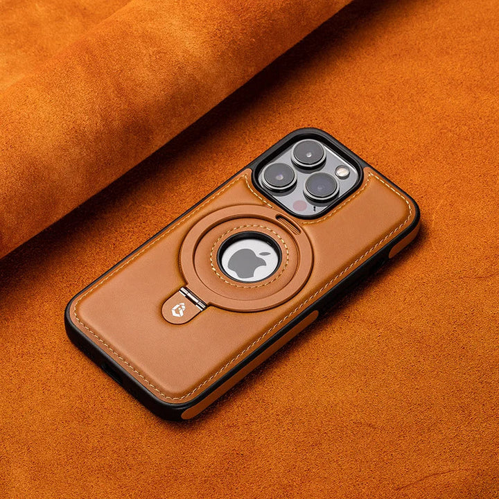 Magnetisk iPhone-fodral med osynlig ringställ