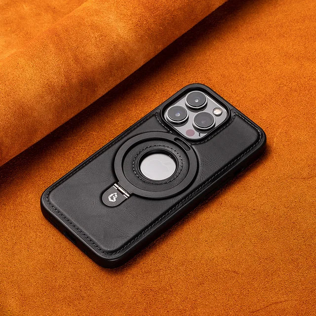 Magnetisk iPhone-fodral med osynlig ringställ