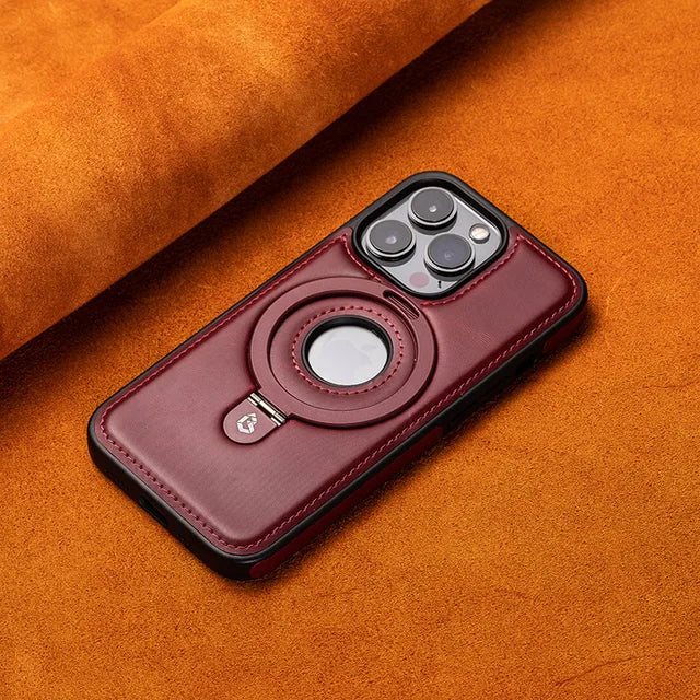 Magnetisk iPhone-fodral med osynlig ringställ