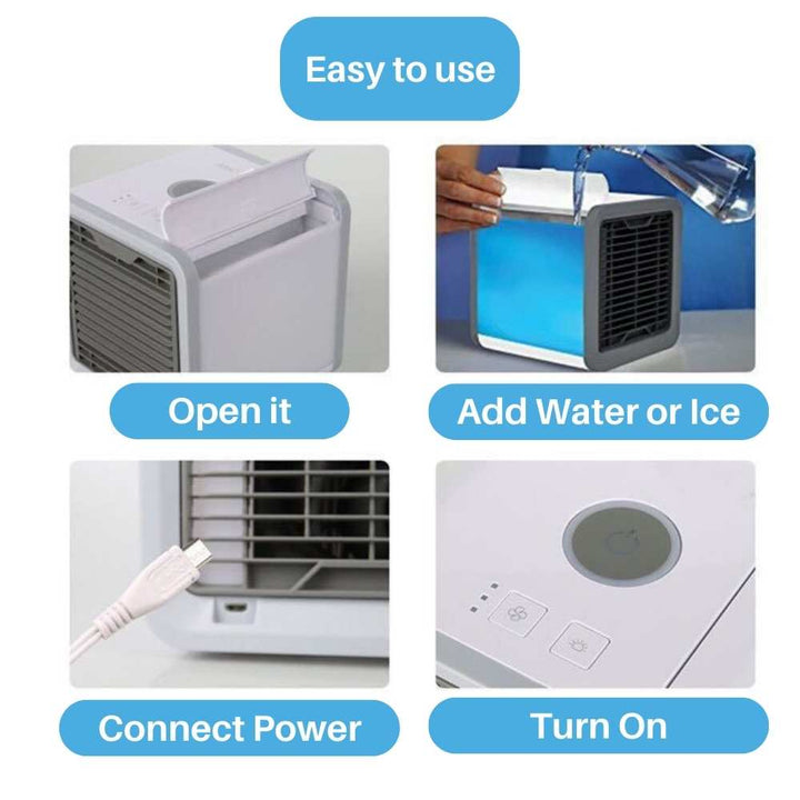 Frost Air Liten Bärbar Luftkonditionering Mini Luftkylare AC 550ml Vattentank | Karnz