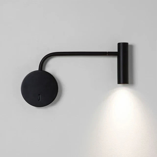 Svängbar LED Vägglampa – Modern Lampa för Läsning i Sovrum | Karnz