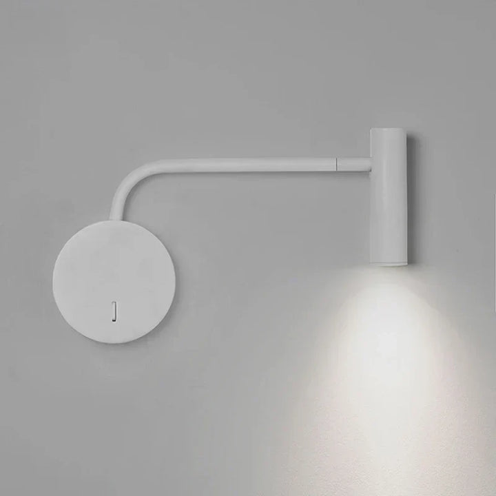 Svängbar LED Vägglampa – Modern Lampa för Läsning i Sovrum | Karnz