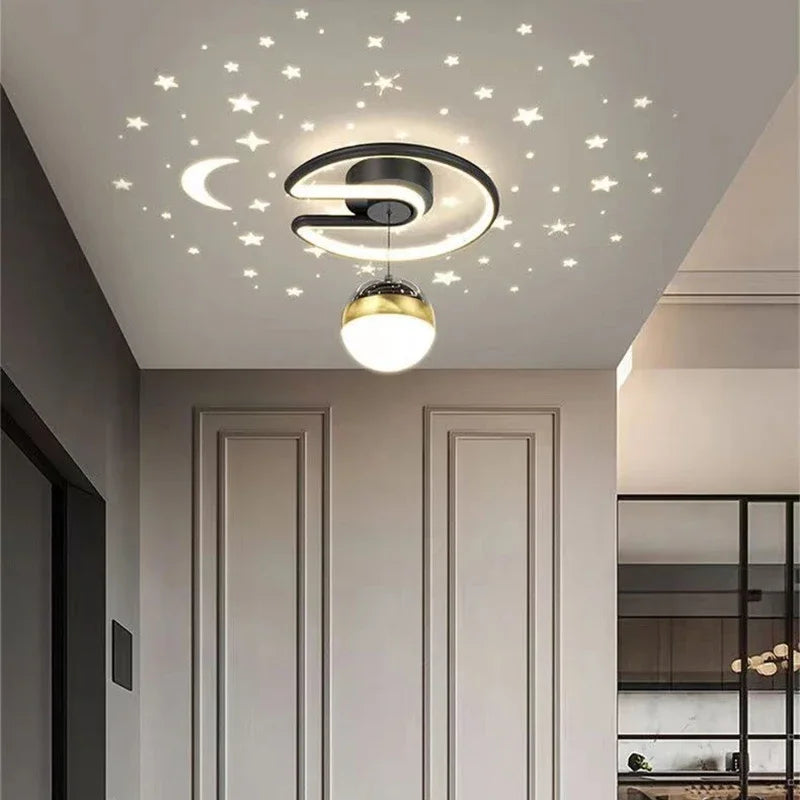 LED Taklampa med Stjärnhimmel – Modernt Kandelaber Design för Barnrum och Vardagsrum | Karnz