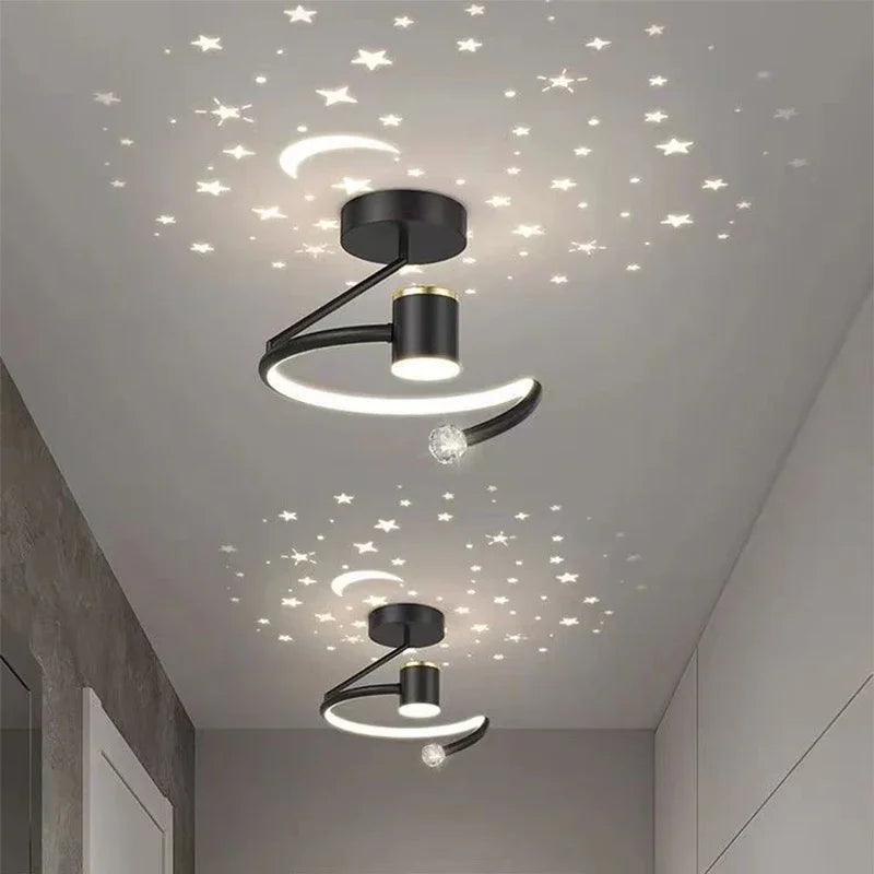 LED Taklampa med Stjärnhimmel – Modernt Kandelaber Design för Barnrum och Vardagsrum | Karnz