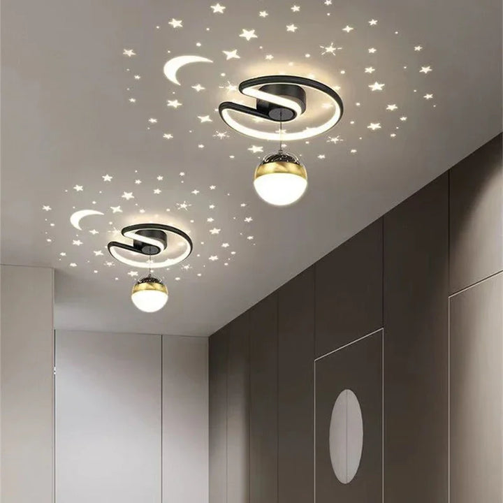 LED Taklampa med Stjärnhimmel – Modernt Kandelaber Design för Barnrum och Vardagsrum | Karnz