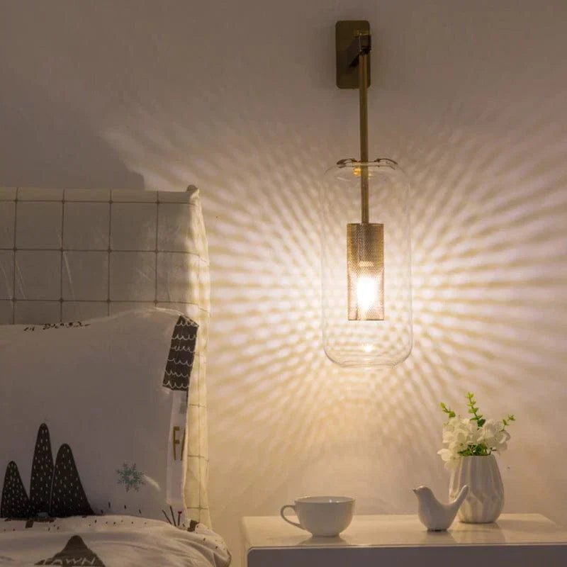 Neith Glas Vägglampa | Karnz
