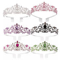 Damen Funkelnde Kristall-Tiara med filigran Design Karnz