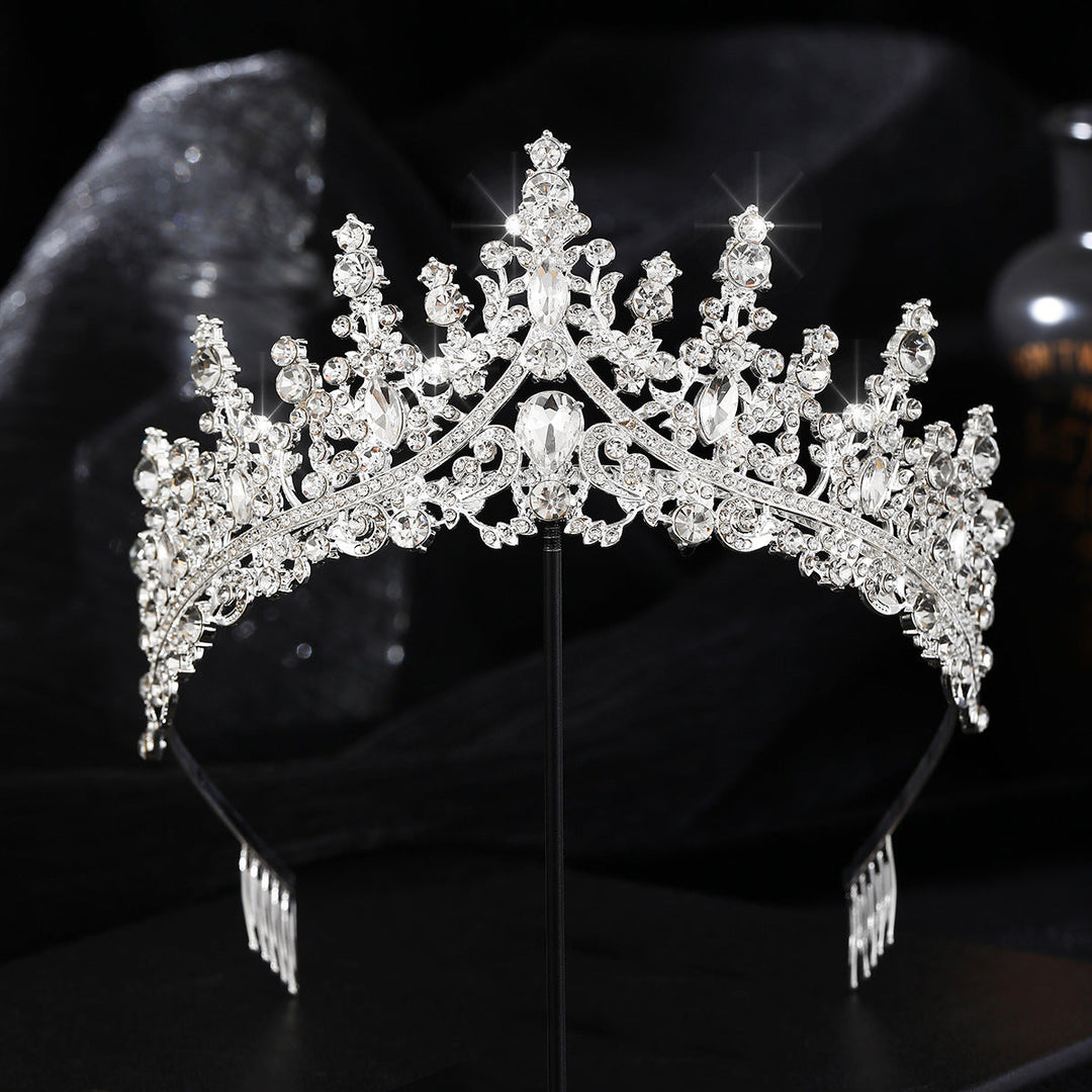 Damen Strass Tiara med glittrande ädelstenar Karnz