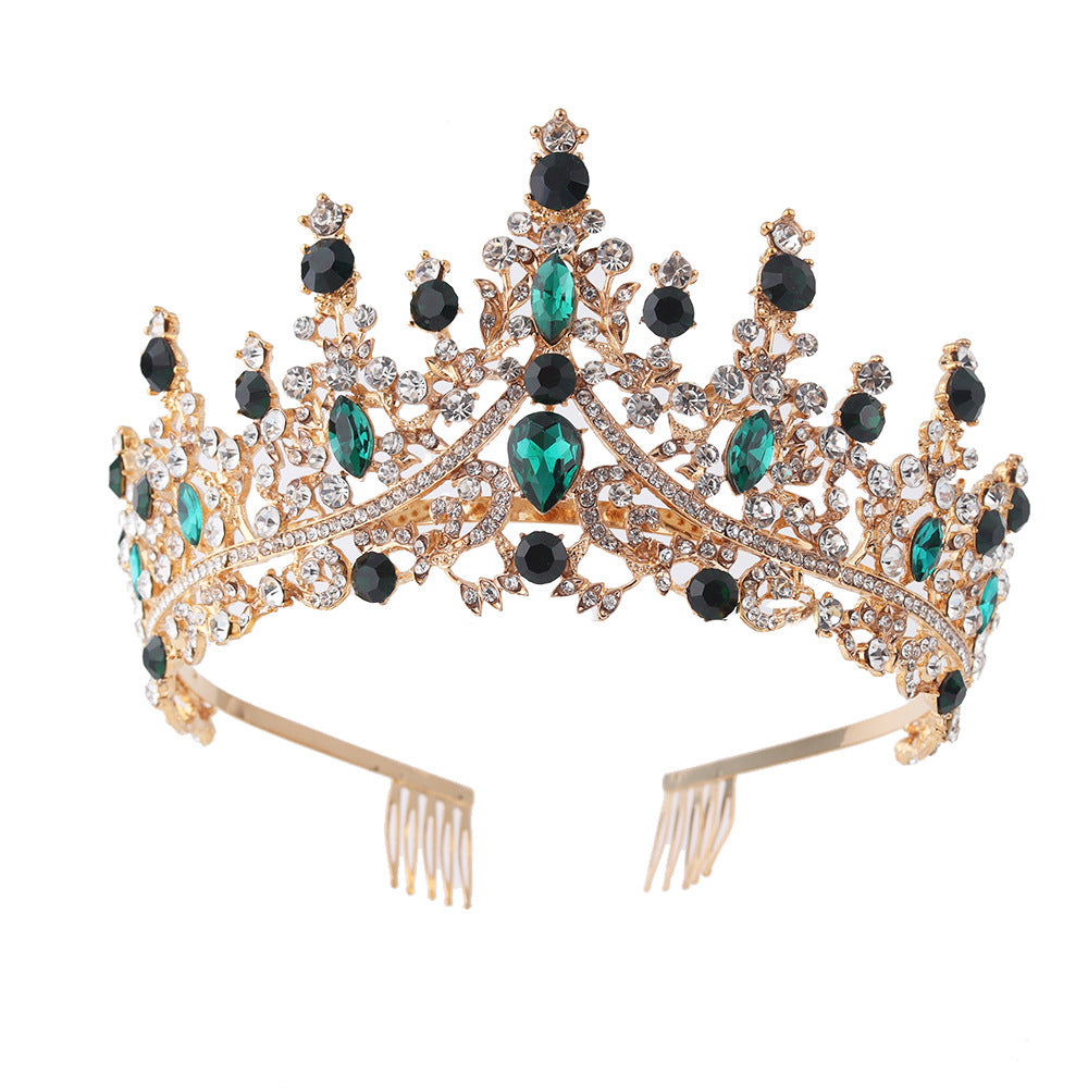 Damen Strass Tiara med glittrande ädelstenar Karnz