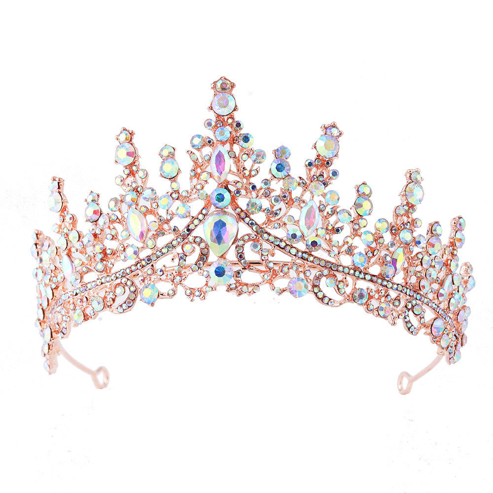 Damen Strass Tiara med glittrande ädelstenar Karnz