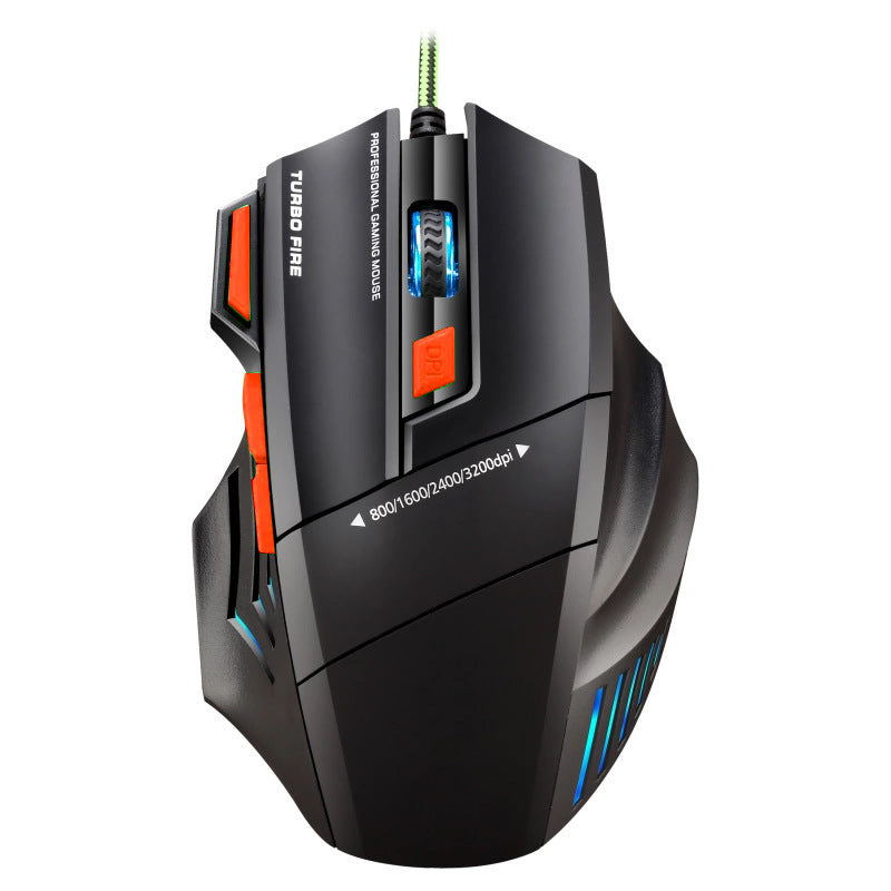 Högprecisions Gaming-mus med Anpassningsbar DPI och RGB-belysning Karnz