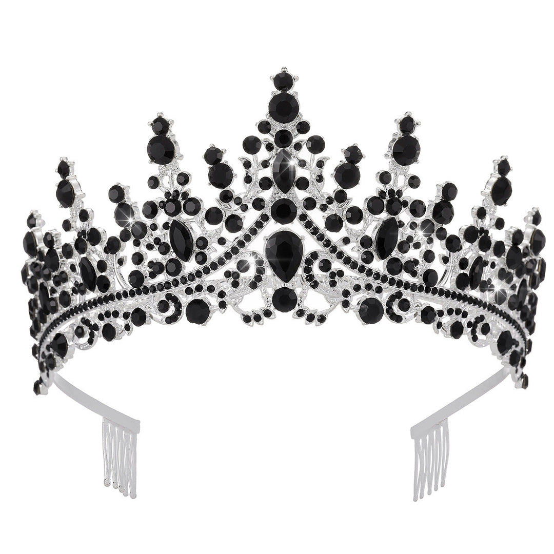 Damen Strass Tiara med glittrande ädelstenar Karnz