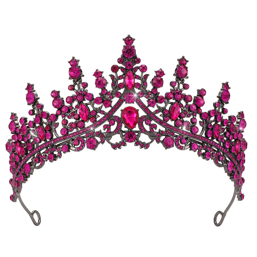 Damen Strass Tiara med glittrande ädelstenar Karnz