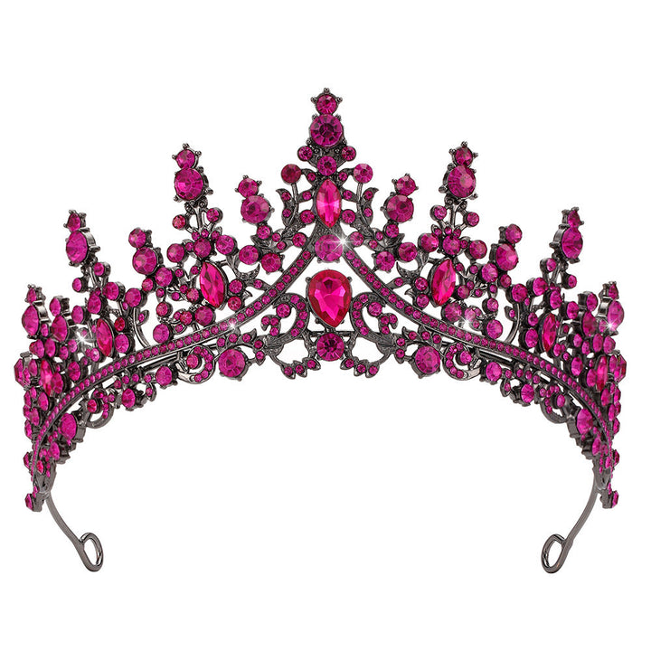 Damen Strass Tiara med glittrande ädelstenar Karnz