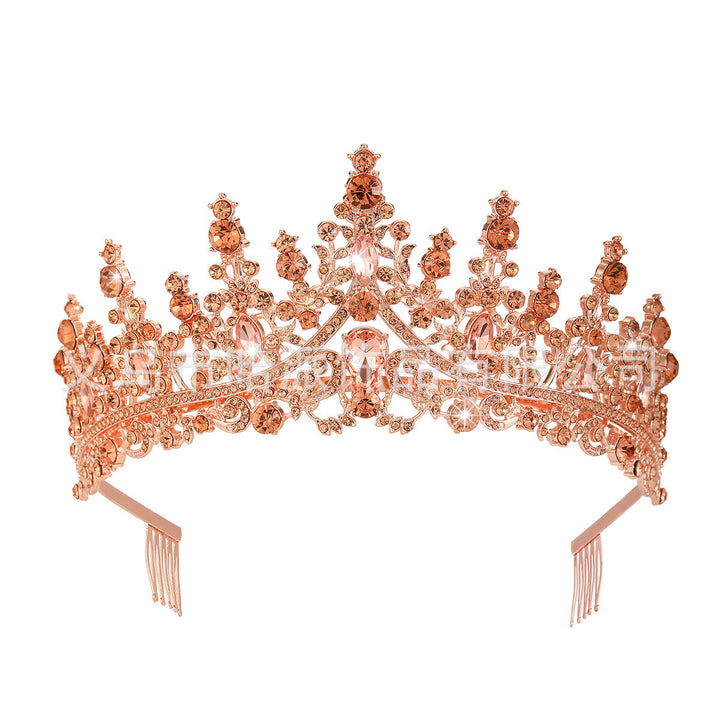 Damen Strass Tiara med glittrande ädelstenar Karnz