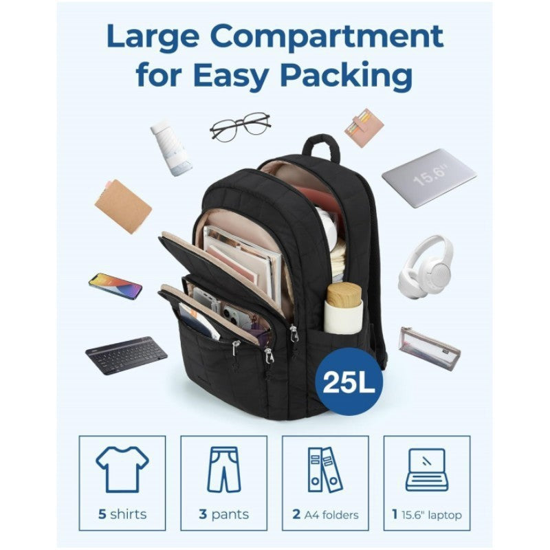 Unisex rymlig ryggsäck med isolerade fack och ergonomiskt bärsystem Karnz