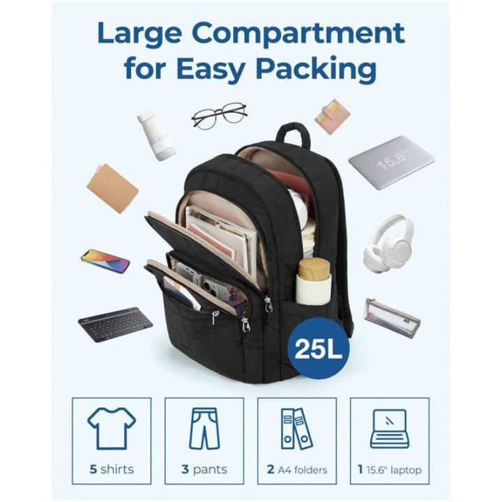 Unisex rymlig ryggsäck med isolerade fack och ergonomiskt bärsystem Karnz