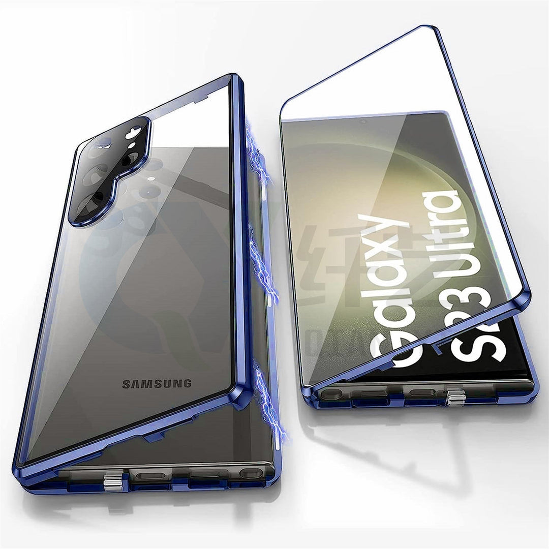 Sandsberg | Magnetisk Samsung-Glashölje | Dubbelsidigt Härdat Glas