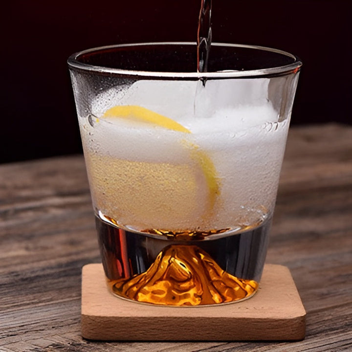 Whiskyglas med Fuji-motiv – Elegant set för kännare