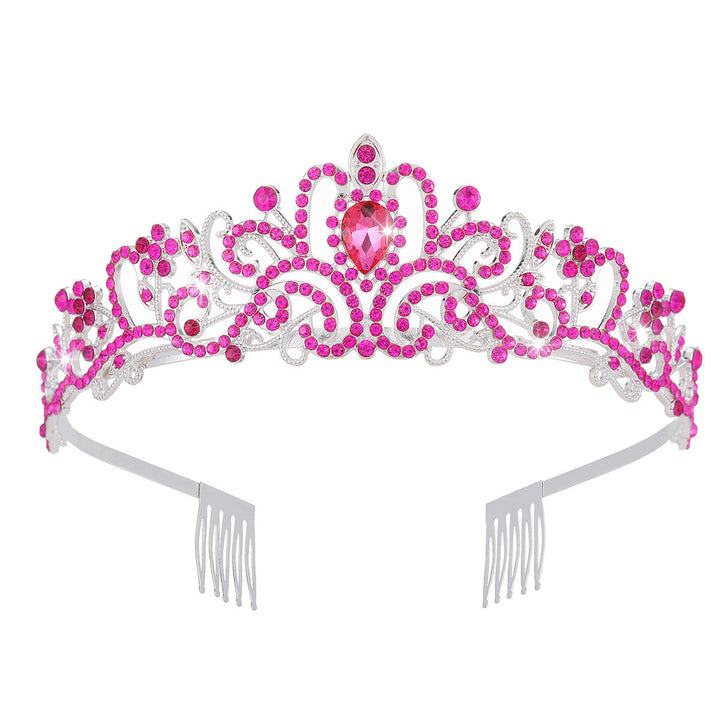 Damen Funkelnde Kristall-Tiara med filigran Design Karnz