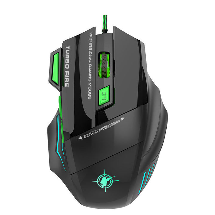 Högprecisions Gaming-mus med Anpassningsbar DPI och RGB-belysning Karnz