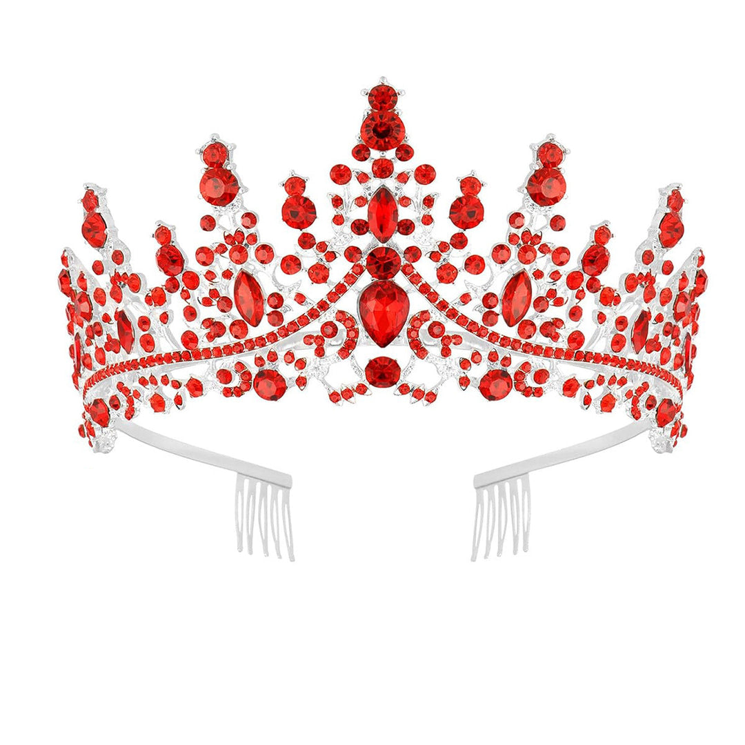 Damen Strass Tiara med glittrande ädelstenar Karnz