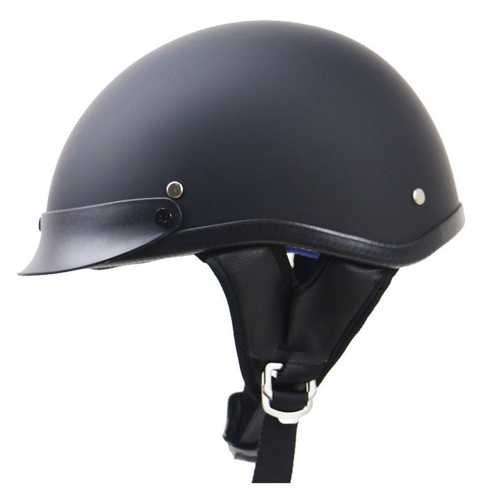 Klassisk Low-Profile Motorcykelhjälm Karnz