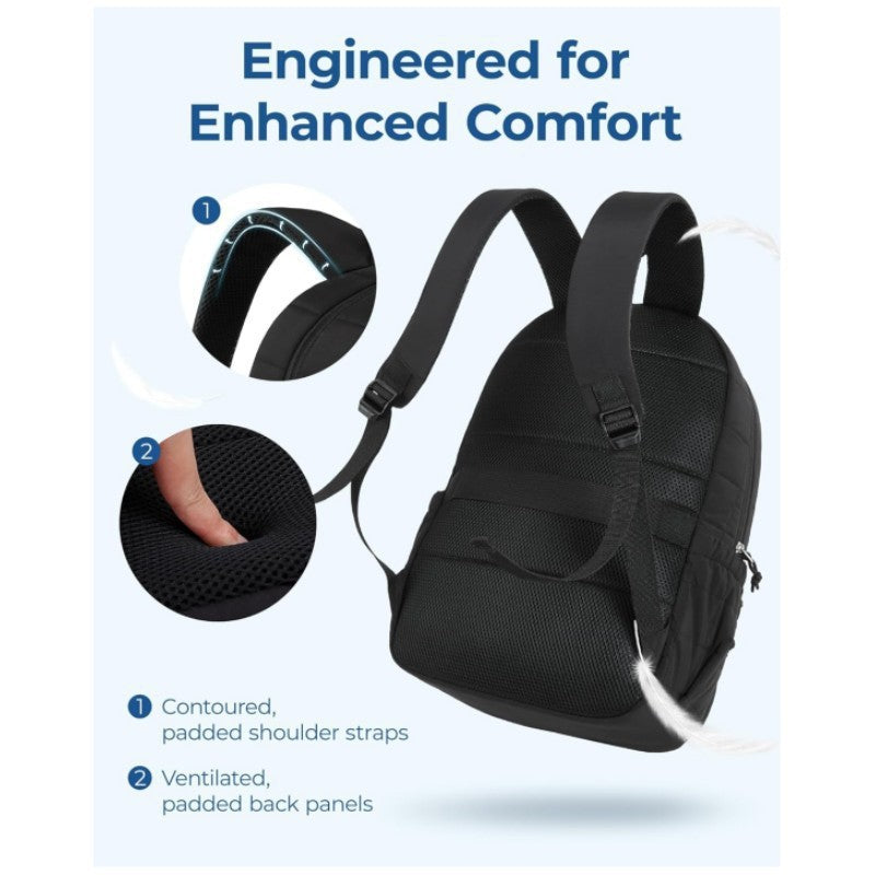 Unisex rymlig ryggsäck med isolerade fack och ergonomiskt bärsystem Karnz