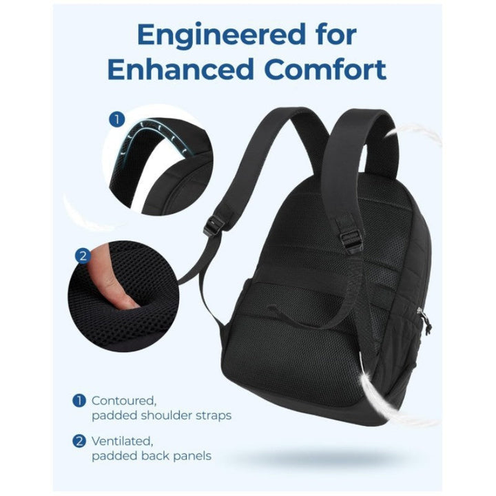 Unisex rymlig ryggsäck med isolerade fack och ergonomiskt bärsystem Karnz