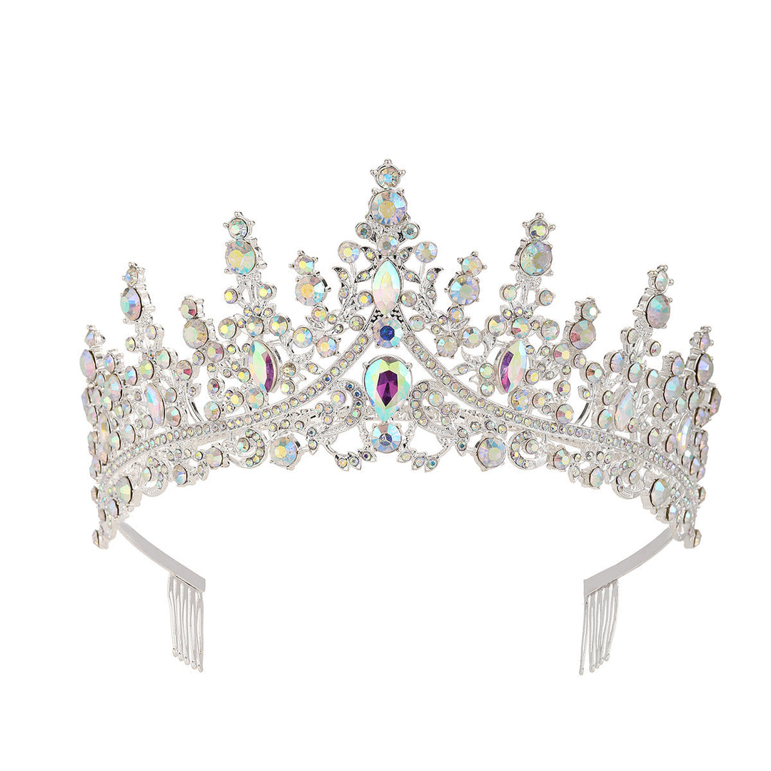 Damen Strass Tiara med glittrande ädelstenar Karnz