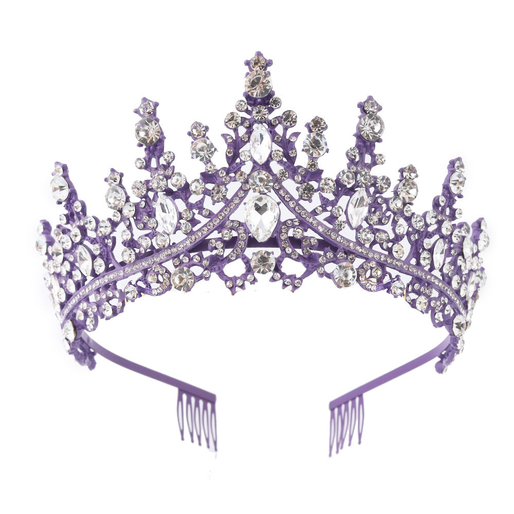 Damen Strass Tiara med glittrande ädelstenar Karnz